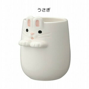 湯呑み そっとそえ手湯呑 猫 犬 うさぎ デコレ DECOLE コップ 茶碗 湯のみ 湯飲み 湯呑み 和食器 食器 おしゃれ かわいい キッチン雑貨 ねこ ネコ cat キャット おしゃれ かわいい