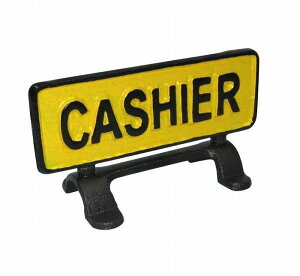 ���W DULTON �_���g�� �T�C�� R655-744 REVERSIBLE SIGN STAND CASHIER �A�C�A���v���[�g �T�C���{�[�h �Ŕ�