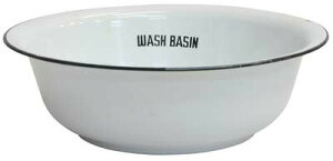ホーローウォッシュベイシン HS889 【アクシス Homestead】 ホームステッド ホーロー製 ウォッシュベイシン 洗面器 ナチュラル雑貨 キッチン雑貨 ホウロウ雑貨 琺瑯 ホワイト
