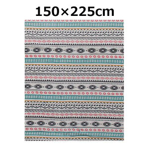 マルチクロス プリント 150×225cm 53241 コットン 綿 100% 柄 フリークロス 長方形 コットン ソファ ソファーカバー エスニック ベッドカバー こたつ インド綿 綿 マルチクロスマルチカバー リビ