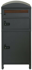 宅配ボックス 2段 ポスト スタンドポスト 3段 郵便ポスト ゼロリターンキー 一体型 大容量 ステッカー 大きめ 大型 置き型 一戸建て用 木目 丸 アーチ 半円 カーブ シンプル おしゃれ レトロ