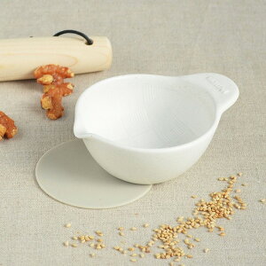 すり鉢 すりばち ごま ホワイト |白 陶磁器 日本製 シリコンシート付 ( 手動 陶器 磁器 食洗機対応 電子レンジ対応 キッチンツール キッチン用品 キッチン小物 キッチンアイテム )