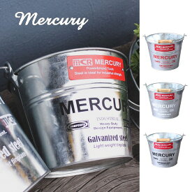 マーキュリー バケツ スモール ガルバ シルバー レッド ホワイト ブラック mercury 持ち手 ばけつ ポット バケツ ブリキ おしゃれ かっこいい アンティーク キッチン リビング 雑貨 丸型 ナチュラル雑貨 ゴミ箱 ごみばこ アメリカン雑貨【ポイント10倍】