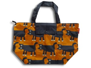 アツコマタノ Atsuko Matano またのあつこ マタノアツコ エコバッグ ネコ 猫 キャット柄 コンパクト ファスナー付き ブラウン レディースエコバッグ