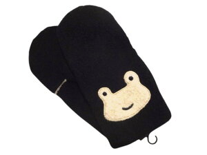 アツコマタノ Atsuko Matano またのあつこ マタノアツコ ミトン 手袋 カエル かえる ブラック レディース 防寒 女性 日本製