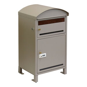 ポスト付き天面ラウンド型宅配ボックス 宅配2段タイプ