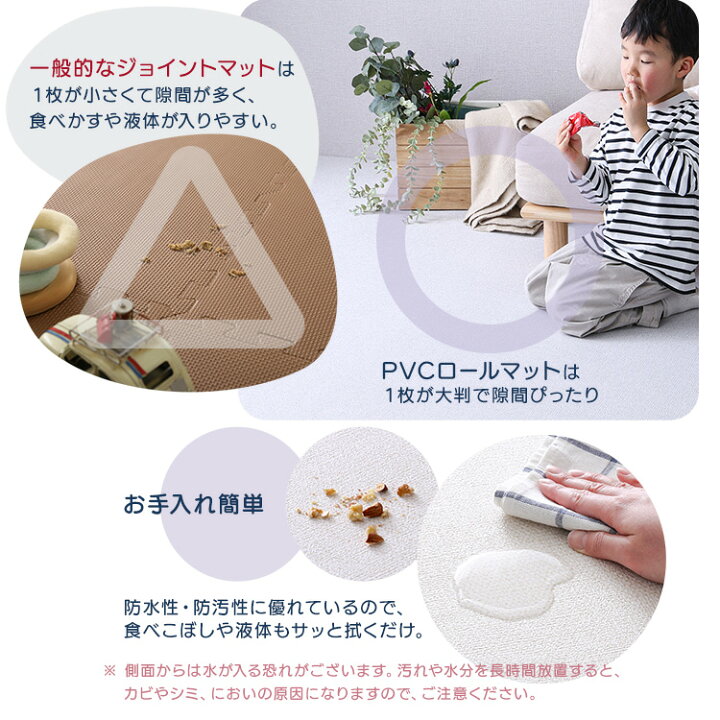 楽天市場】プレイマット フロア ロールマット PVC スリムロング（110 
