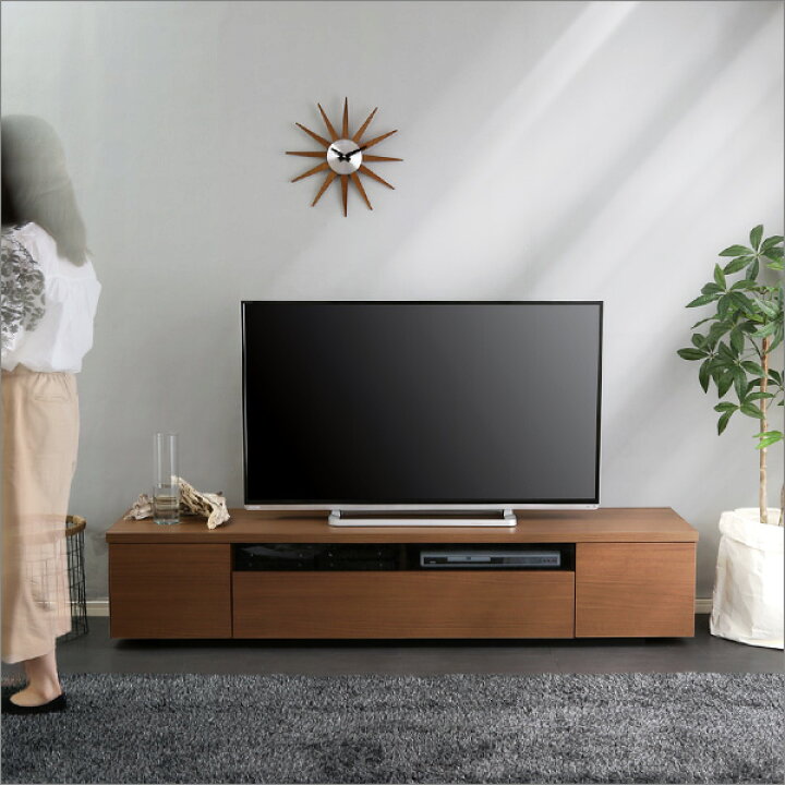 楽天市場】シンプルで美しいスタイリッシュなテレビ台 木製 幅180cm  