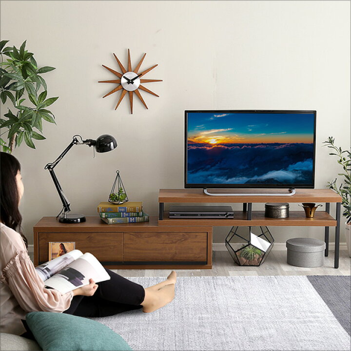 楽天市場】完成品 ヴィンテージ 伸縮 テレビ台 【WHOLLOW-ホゥロー 
