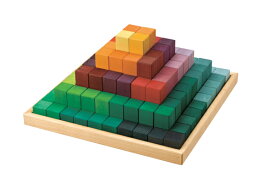 グリムス社　にじのステップブロック　積木　ブロック　誕生日　3歳　4歳　木のおもちゃ 木製　【10P07Nov15】