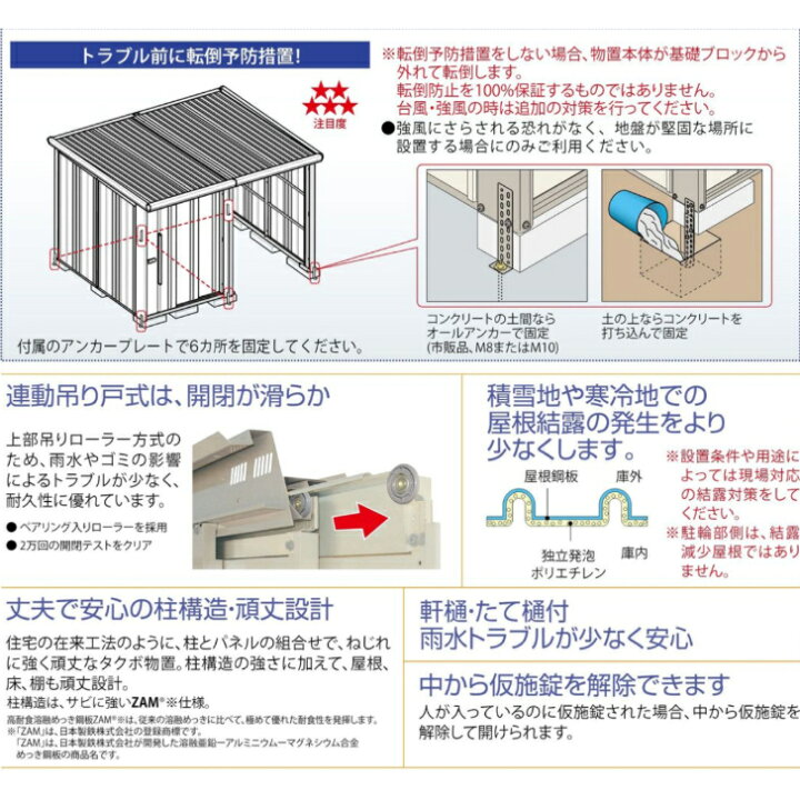 楽天市場】【組立工事費込み】 【タクボ物置】 【TP-43R26】【一般型 