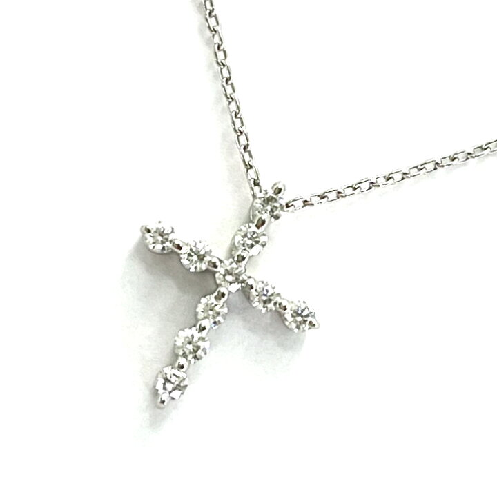 楽天市場】STAR JEWELRY / スタージュエリー クロス ダイヤネックレス 