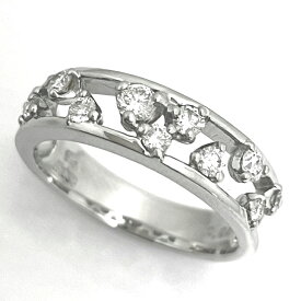 STAR JEWELRY / スタージュエリー　 ダイヤリング　0.34ct　Pt950　9号　【中古】 Pt950　ダイヤモンド　プレゼント　レディース　ギフト　