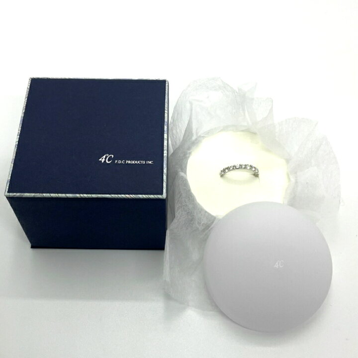 楽天市場】4℃ / ヨンドシー ダイヤリング 0.585ct Pt950 10号 【中古 