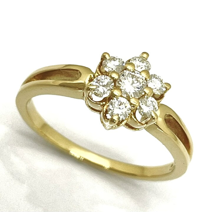 楽天市場】MIKIMOTO / ミキモト ダイヤリング K18YG 0.34ct 13号  