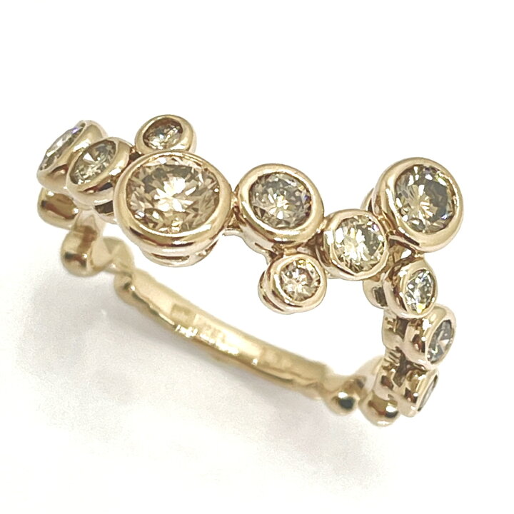 楽天市場】KASHIKEY / カシケイ ベゼル ダイヤリング 1.00ct K18BG 10  