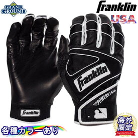 【海外限定カラー】【送料無料】フランクリン パワーストラップ 野球 バッティンググローブ 両手 Franklin Powerstrap Batting Gloves手袋