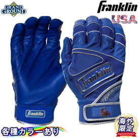 【海外限定】【送料無料】フランクリン パワーストラップ クローム 野球 バッティンググローブ 手袋 両手 ペア メンズ ジュニア 耐久性 Franklin Powerstrap Chrome Batting Gloves USA アメリカ