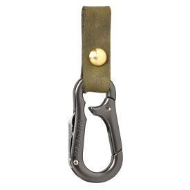 カラビナ キーホルダー レザー 本革 ストラップ おしゃれ メンズ ナイフ 小型 折り畳み 真鍮 合金 鍵 携帯 アウトドア