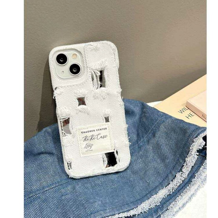 楽天市場】ダメージ加工 iPhone デニム デニム iPhone15 iPhoneケース 