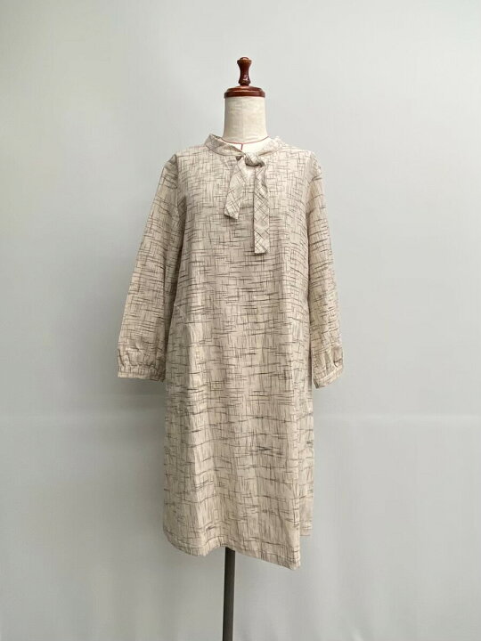 楽天市場】チェンマイ バンタンの手織り綿のワンピース 黄なり  