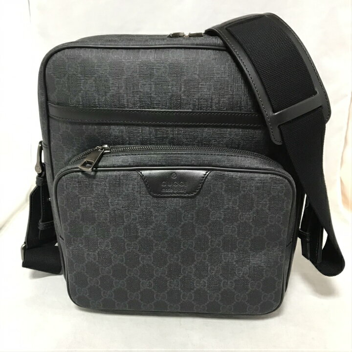 楽天市場 Gucciグッチggプラスショルダーバッグpvcレザーブラック 3270 中古 Aランク グランルージュ広島