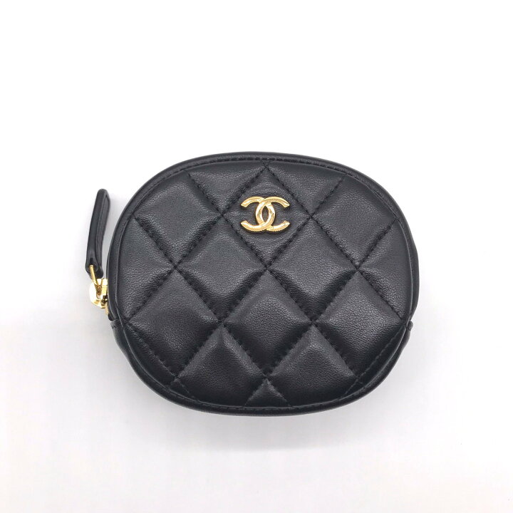 楽天市場】CHANEL シャネル ラムスキン ココマーク ラウンドコイン 