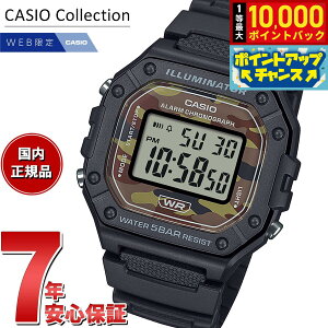 �y�X���|�C���g�ő�54�{�I�{������I�z�J�V�I �R���N�V���� CASIO Collection �I�����C�����胂�f�� �f�W�^�� �r���v W-218H-5BJF�y2025 �V��z