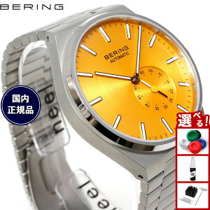 �y�X���|�C���g�ő�39�{�I�{������I�z�x�[�����O BERING �������� �r���v �����Y ���f�B�[�X �I�[�g�}�`�b�N �A�[�N�e�B�b�N�T�[�N�� �C�G���[×�V���o�[ AUTOMATIC ARCTIC CIRCLE YELLOW SILVER 19441-701