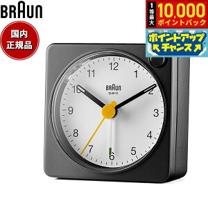 �y7/18����I���I��10000pt�o�b�N�zBRAUN �u���E�� �A���[���N���b�N BC02XBW �A�i���O �ڊo�܂����v �u���v Alarm Clock 57mm �u���b�N �z���C�g