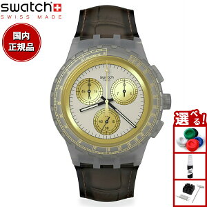 swatch スウォッチ HOLIDAY COLLECTION GOLDEN RADIANCE SUSM100 腕時計 メンズ クロノグラフ