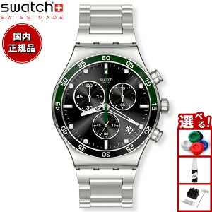 swatch スウォッチ 腕時計 メンズ アイロニー IRONY DARK GREEN IRONY クロノグラフ YVS506G