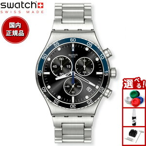 swatch スウォッチ 腕時計 メンズ アイロニー IRONY DARK BLUE IRONY クロノグラフ YVS507G