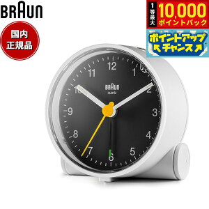 yIōő10000ptobNI11/18IzBRAUN uE A[NbN BC01WB AiO ڊo܂v uv Classic Alarm Clock 69mm zCg ubN