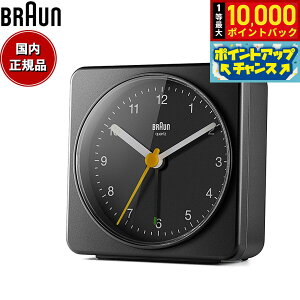 yIōő10000ptobNI11/18IzBRAUN uE A[NbN BC03B AiO ڊo܂v uv Alarm Table Clock 78mm ubN