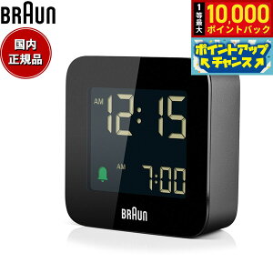 yIōő10000ptobNI11/18IzBRAUN uE A[NbN BC08B fW^ ڊo܂v uv gxNbN Digital Clock 57.5mm ubN