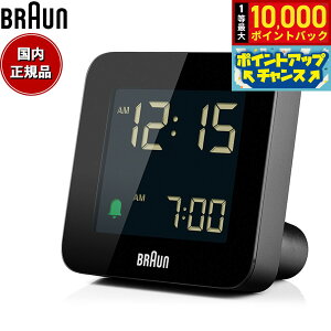 yIōő10000ptobNI11/18IzBRAUN uE A[NbN BC09B fW^ ڊo܂v uv Digital Clock 75mm ubN