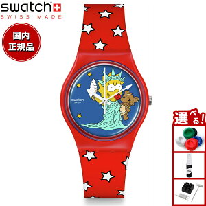 swatch XEHb` U Vv\Y R{f THE SIMPSIONS LITTLE LADY LIBERTY rv Y fB[X SO28Z120