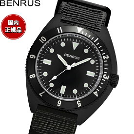 【店内ポイント最大40倍！5月30日！】ベンラス BENRUS 腕時計 メンズ コンバットシリーズ TYPE-I BK COMBAT BK ミリタリーウォッチ ブラック/ブラック