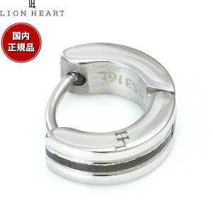 【店内ポイント最大42倍!11月1日!】ライオンハート LION HEART ピアス アクセサリー フープピアス 片耳用 LHMP008NBK おしゃれ 誕生日 プレゼント