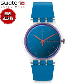 swatch スウォッチ 腕時計 メンズ レディース オリジナルズ ニュージェント ポーラブルー Originals New Gent POLABLUE SO29K702-S14