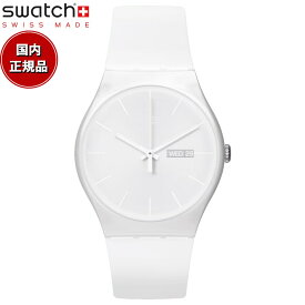 swatch スウォッチ 腕時計 メンズ レディース オリジナルズ ニュージェント ホワイト・レーベル Originals New Gent WHITE REBEL SO29W704-S14