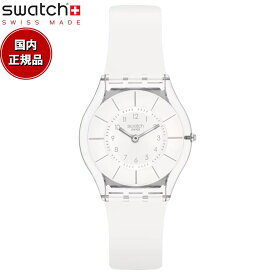 swatch スウォッチ 腕時計 メンズ レディース スキン クラシック ホワイト・クラシネス Skin Classic WHITE CLASSINESS SS08K102-S14