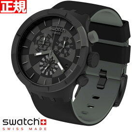 swatch スウォッチ 腕時計 メンズ レディース オリジナルズ ビックボールド クロノ チェックポイント・ブラック Originals Big Bold Chrono CHECKPOINT BLACK SB02B400