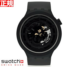 swatch スウォッチ 腕時計 メンズ レディース オリジナルズ ビックボールド バイオセラミック C-BLACK BIG BOLD BIOCERAMIC SB03B100