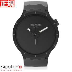 swatch スウォッチ 腕時計 メンズ レディース オリジナルズ ビッグボールド バイオセラミック ブラック BIG BOLD BIOCERAMIC BASALT COLOURS OF NATURE SB03B110