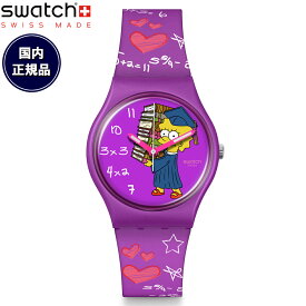 swatch スウォッチ ザ・シンプソンズ コラボモデル THE SIMPSIONS CLASS ACT 腕時計 メンズ レディース SO28Z118【2024 新作】