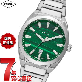 【店内ポイント最大56倍！本日限定！】フォッシル FOSSIL 腕時計 メンズ EVERETT 三針デイト ステンレススチールウォッチ FS6056