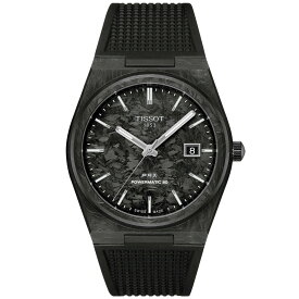 【店内ポイント最大42倍！本日限定！】【選べるノベルティー付き】ティソ TISSOT PRX ピーアールエックス パワーマティック80 40mm カーボン T137.907.97.201.00 腕時計 メンズ 自動巻き