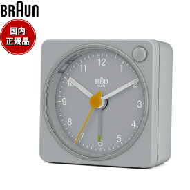 【店内ポイント最大40倍！5月30日！】【6月から値上！】BRAUN ブラウン アラームクロック BC02XG アナログ 目覚まし時計 置時計 Alarm Clock 57mm グレー